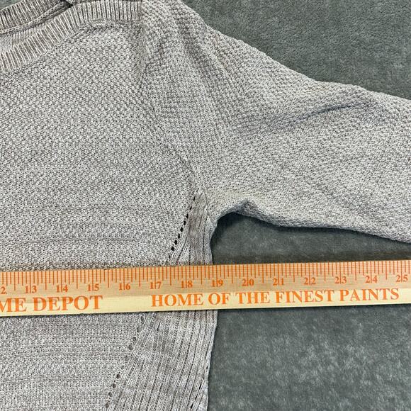 Ann Taylor LOFT Outlet Women Beige Boatneck Pullover Cotton Sweater Medium Beach - Picture 5 of 10